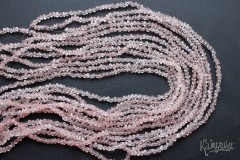 Стекло, цвет "розовый", кристаллы, нить 38 см Стекло, цвет "розовый", кристаллы, нить 38 см