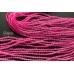 Стекло, цвет "ярко-розовый", шар граненый 2 мм, нить 36 см