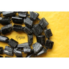 Турмалин черный (шерл), куски необработанные №7, набор 10 см