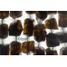 Турмалин (дравит), кусочки кристаллов, набор 7 бусин