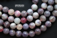Турмалин светлый, шар гладкий 10,5 мм, набор 9 бусин