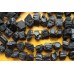 Турмалин черный (шерл), куски необработанные №3, набор 3 бусины