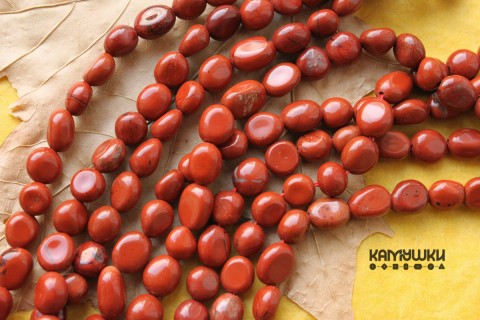 Яшма "красная", галтовка круглая, набор 9,5 см Яшма "красная", галтовка круглая, набор 9,5 см