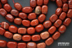 Яшма "красная", галтовка крупная, набор 5 бусин Яшма "красная", галтовка крупная, набор 5 бусин