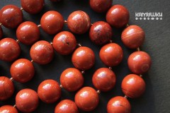 Яшма "красная", шар гладкий 20 мм, набор 3 бусины