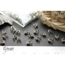 Каллоты серебристые №1290-1, 7х4 мм, 10 шт