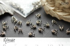 Каллоты серебристые 3х6 мм №1290-1, 10 шт