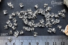 Закрепляющий концевик-каллота 3 мм, №1807, 10 шт Закрепляющий концевик-каллота 3 мм, №1807, 10 шт