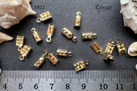 Концевик зажимной П-образный 9 мм, 1 шт  №1821R 