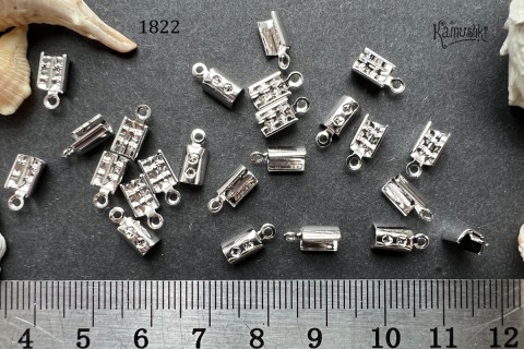Концевик зажимной П-образный 9 мм, 1 шт  №1822R