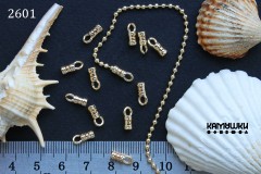 Концевик зажимной с петелькой 9 мм, №2601-0920, 1 пара