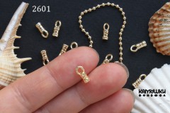 Концевик зажимной с петелькой 9 мм, №2601-0920, 1 пара