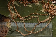 Цепочка №064-3, медь с покрытием, звено 1,5х2 мм, 50 см Цепочка №064-3, медь с покрытием, звено 1,5х2 мм, 50 см
