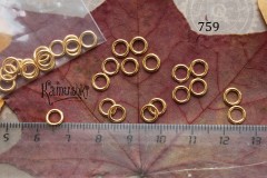 Колечко литое №759, 6 мм, 1 шт Колечко литое №759, 6 мм, 1 шт