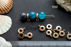 Бейл золотистый, 8 мм, №908, 1 шт Бейл золотистый, 8 мм, №908, 1 шт
