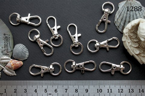 Застежка-карабин 12,5х32,5 №1288, 1 шт Застежка-карабин 12,5х32,5 №1288, 1 шт