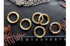 Застежка-карабин "кольцо 25 мм" №1420-0920, 1 шт Застежка-карабин "кольцо 25 мм" №1420-0920, 1 шт