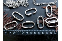 Замок винтовой, овал 19х34 мм, №1421, 1 шт