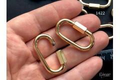 Замок винтовой, овал 19х34 мм, №1422-0920, 1 шт Замок винтовой, овал 19х34 мм, №1422-0920, 1 шт