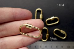 Замок винтовой, овал 14х25 мм, № 1483, 1 шт Замок винтовой, овал 14х25 мм, № 1483, 1 шт