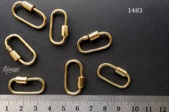 Замок винтовой, овал 14х25 мм, № 1483, 1 шт