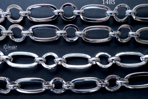 Цепь фигурная "овал-круг", №1485, отрезок 21 см