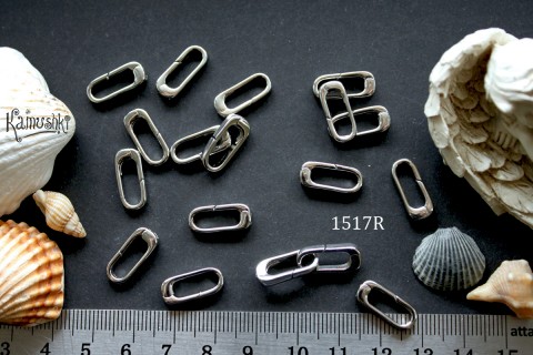 Застежка-карабин №1517R, "овал", 16 мм, 1 шт. Застежка-карабин №1517R, "овал", 16 мм, 1 шт.