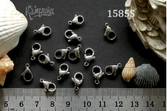 Застежка-карабин 15 мм, сталь № 1585S-0920, 1 шт