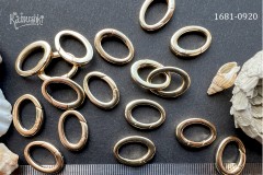 Застежка-карабин "овал" №1681-0920, 13х18 мм, 1 шт Застежка-карабин "овал" №1681-0920, 13х18 мм, 1 шт