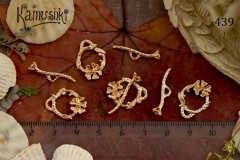 Застежка-тоггл № 439 "цветочек", 1 шт Застежка-тоггл № 439 "цветочек", 1 шт