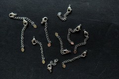Застежка-карабин с цепочкой, 12 мм, № 332, 1 шт