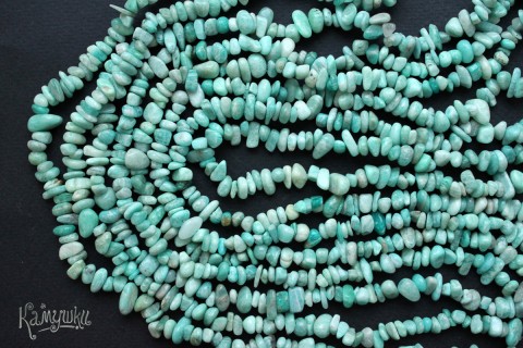 Амазонит, крошка №4, набор 9,5 см