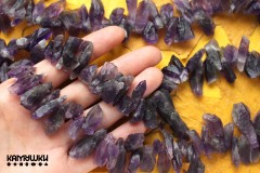 Аметист, кристаллы матовые, набор 9 см Аметист, кристаллы матовые, набор 9 см