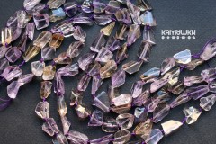 Аметист, цитрин, аметрин, кусочки кристаллов, набор 9,5 см Аметист, цитрин, аметрин, кусочки кристаллов, набор 9,5 см