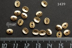 Бусина-рондель "ананасик" 5х6 мм, №1439, 1 шт Бусина-рондель "ананасик" 5х6 мм, №1439, 1 шт
