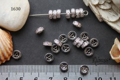 Рондель с фианитами, 2,5х6 мм, №1630, 1 шт Рондель с фианитами, 2,5х6 мм, №1630, 1 шт