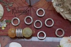 Бусина-колечко"шкура змеи" 13 мм, №489, 1 шт Бусина-колечко"шкура змеи" 13 мм, №489, 1 шт