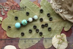 Бусина-рондель, 6 мм, №497, 1 шт Бусина-рондель, 6 мм, №497, 1 шт