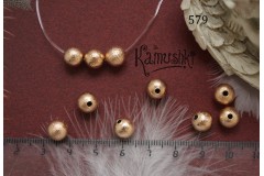 Бусина-шар "сахарная" 8 мм, №579, 1 шт Бусина-шар "сахарная" 8 мм, №579, 1 шт