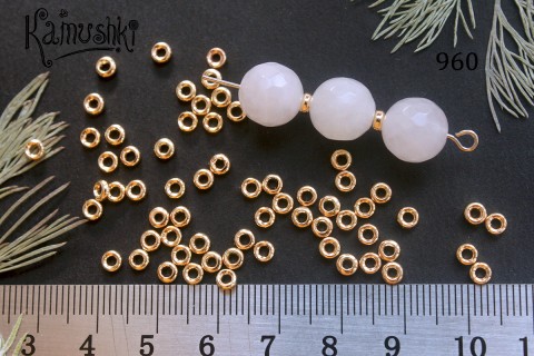 Бусина-рондель 4 мм, № 960, 1 шт