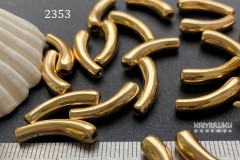 Бусина-трубочка "каплевидная", №2353, 1 шт Бусина-трубочка "каплевидная", №2353, 1 шт