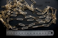 Цепь средняя, овальное звено 6х18 мм, №1038, отрезок 50 см Цепь средняя, овальное звено 6х18 мм, №1038, отрезок 50 см