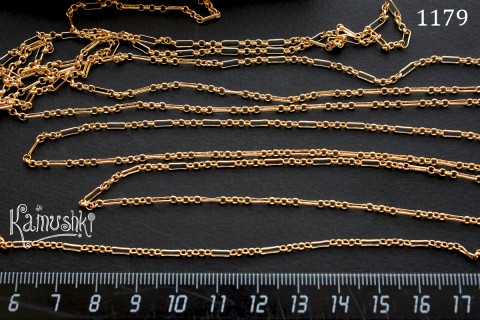 Цепочка фигурная с прямоугольниками, № 1179, отрезок 50 см Цепочка фигурная с прямоугольниками, № 1179, отрезок 50 см