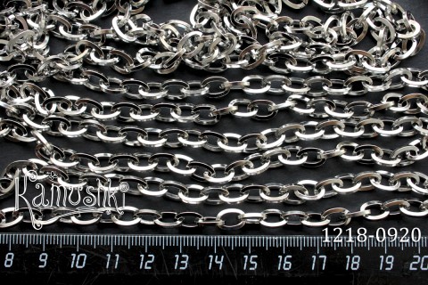 Цепь средняя, звено 6,4х9,3 мм сталь, №1218S-0920, отрезок 50 см