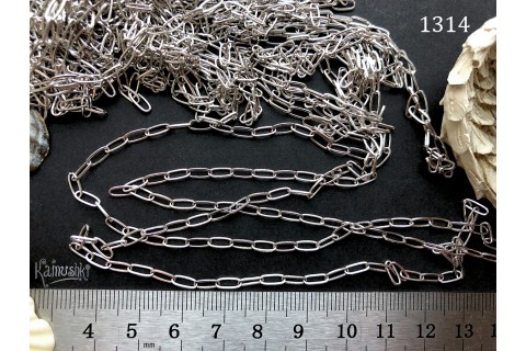 Цепь, овальная, средняя, звено 5х10 мм №1314, отрезок 50 см