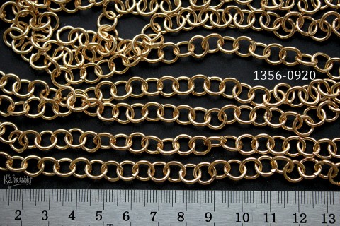 Цепочка №1356-0920, фигурная "кольцо 8 мм", отрезок 50 см