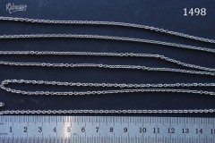 Цепочка стальная, звено 2,2х3мм №1498S-0920, отрезок 50 см
