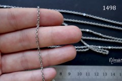 Цепочка стальная, звено 2,2х3мм №1498S-0920, отрезок 50 см