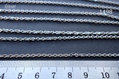 Цепочка стальная, звено 2,2х3мм №1498S-0920, отрезок 50 см