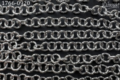 Цепь фигурная "рельефные кольца" 8 мм, №1766-0920, отрезок 50 см Цепь фигурная "рельефные кольца" 8 мм, №1766-0920, отрезок 50 см